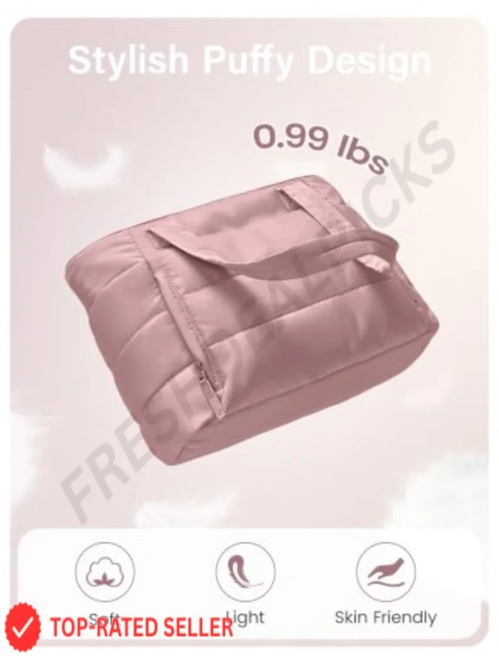 Quilted Puffer Tote Bag with Zipper, Lightweight Work Bag for Women with Laptop